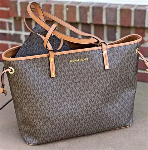 michael kors jet set travel logo large satchel|Michael Kors designer tote jetset.